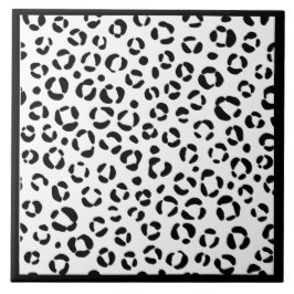 Azulejo Bolsa de Sherpa de impresión para animales de B&W