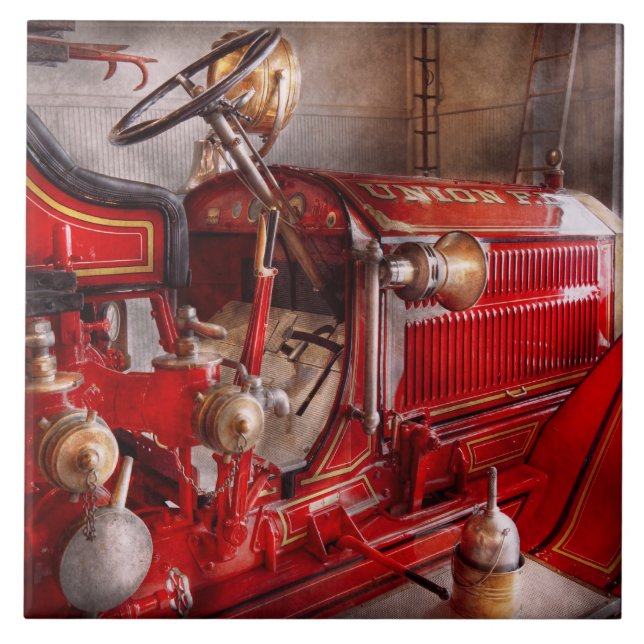 Azulejo Bombero - Esperando una llamada (Frente)