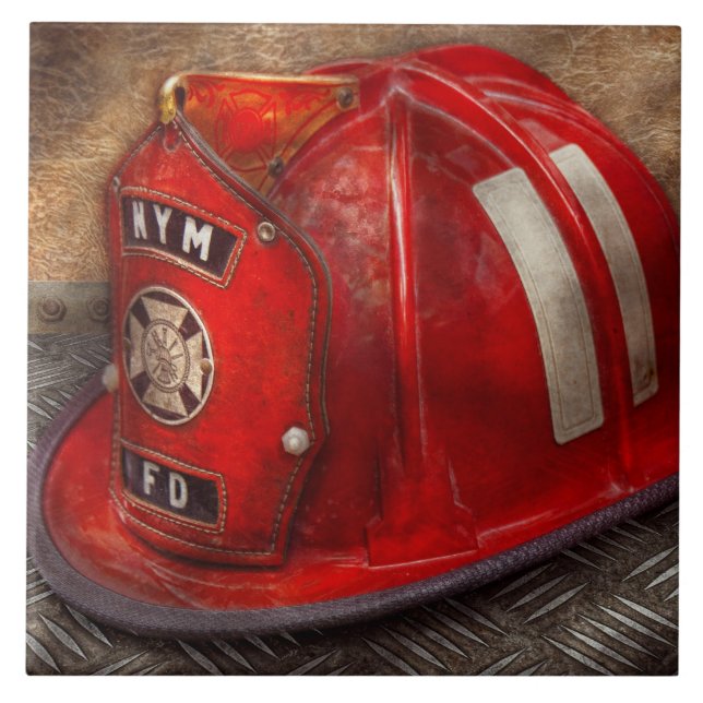 Azulejo Bombero - Sombrero - Un sueño de la infancia (Frente)