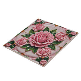 Azulejo Bonita colección de moda de rosas rosas rosas rosa