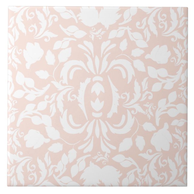 Azulejo Bonita decoración de cocina William Morris blanco  (Frente)