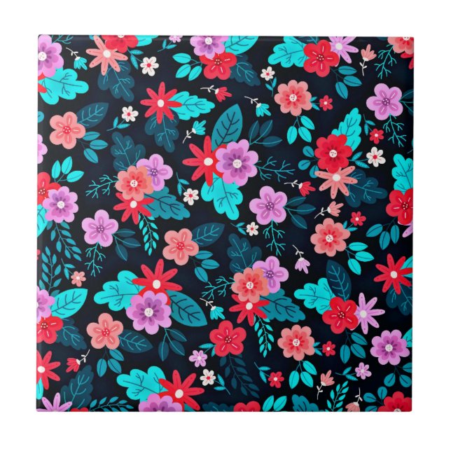 Azulejo Bonito arreglo Ditsy Floral Pattern-56576 (Frente)
