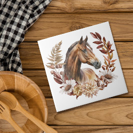 Azulejo Bonito Bay Horse Otumn Wreath