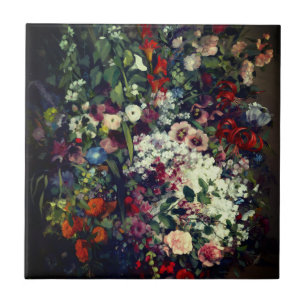 Azulejo Bonito Bouquet de flores en una bolsa