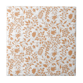 Azulejo Bonito De Foliage Encantada Patrón Jardín Floral