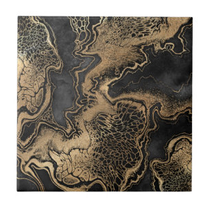 Azulejo Bonito de Mármol de oro negro