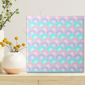 Azulejo bonito rosa morado aqua balanzas de sirena azul pa
