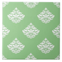 Bonito verde victoriano de diseño floral cocina