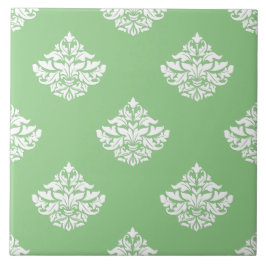 Azulejo Bonito verde victoriano de diseño floral cocina