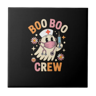 Azulejo Boo Boo Crew Halloween Ghost Nurse Essential T-Shi
