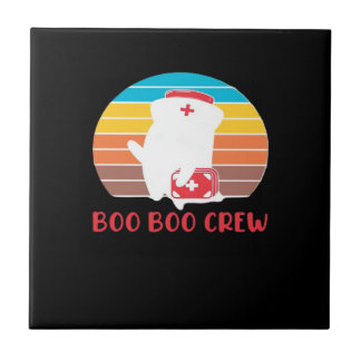 Azulejo Boo Boo Crew Nurse Funny Ghost Halloween Classic T