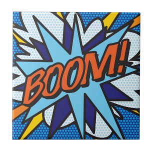 Azulejo BOOM Diversión Retro Cómic Arte Pop