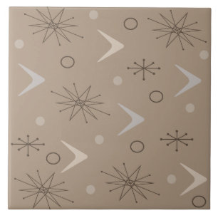 Azulejo Boomerangs de la era atómica estallidos de los ton