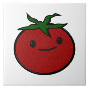 Azulejo Bordado de tomate lindo impresión decorativa
