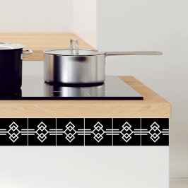 Azulejo Borde Geométrico Simple Blanco Blanco Blanco Art D