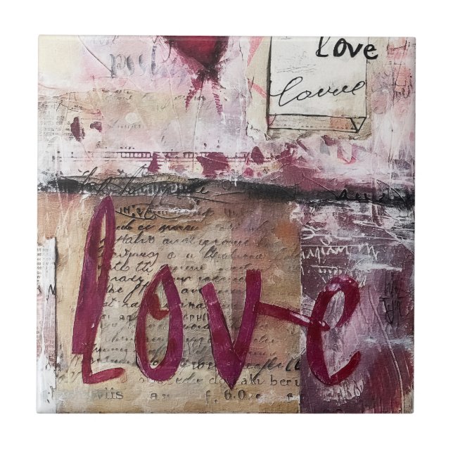 Azulejo Borgoña Valentine Design Series 12 (Frente)