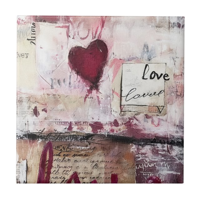 Azulejo Borgoña Valentine Design Series 13 (Frente)