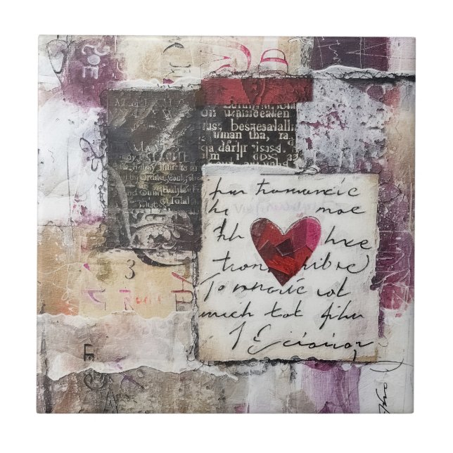 Azulejo Borgoña Valentine Design Series 8 (Frente)