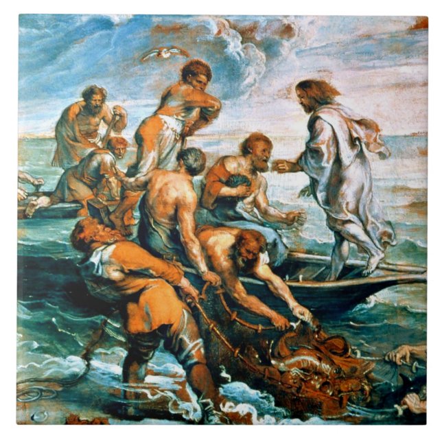 Azulejo Borrador milagroso de peces (Frente)