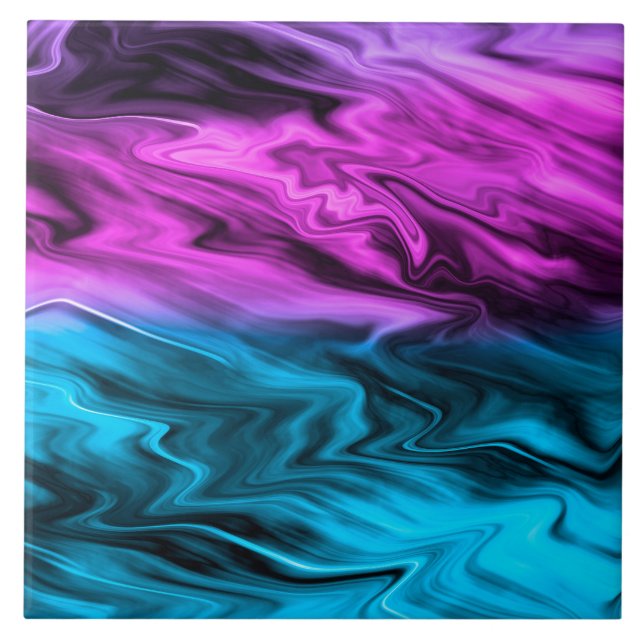 Azulejo Borroso fondo de moda Crimson y azul (Frente)