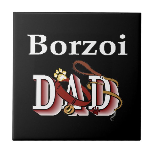 Azulejo Borzoi Dad (Frente)