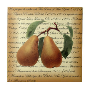 Azulejo Bosc Pears~Léon Leclerc~Ulysses Prentiss Hedrick~ 