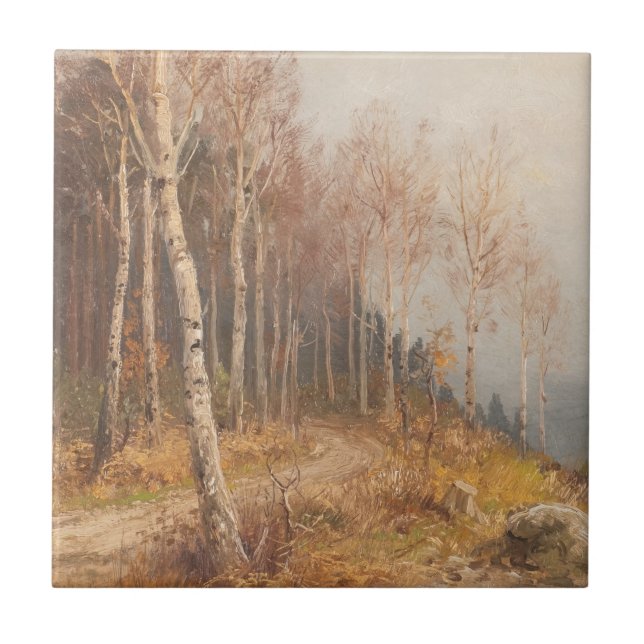 Azulejo Bosque de abedules – Hugo Mühlig (Frente)