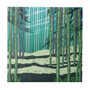 Azulejo Bosque de Bambú