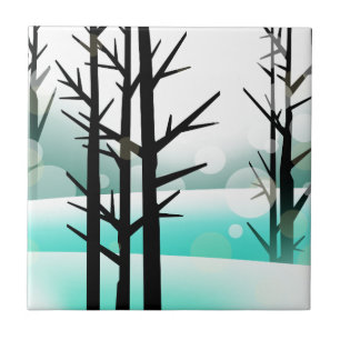 Azulejo Bosque de invierno