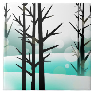 Azulejo Bosque de invierno