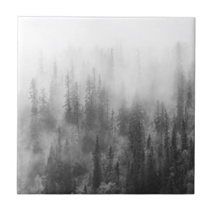 Azulejo Bosque en niebla