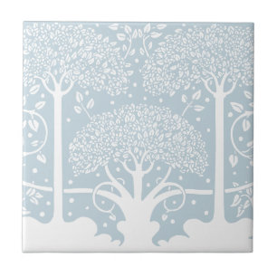 Azulejo Bosque encantado Calm Baby Blue Trees