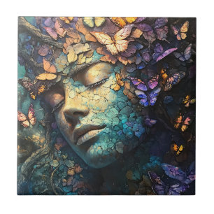 Azulejo Bosque Encantado de la Diosa Mariposa (7)