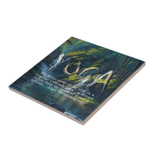 Azulejo Bosque natural YOGA texto oculto Reiki citas maest