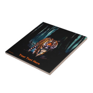 Azulejo Bosque oscuro del tigre brillante