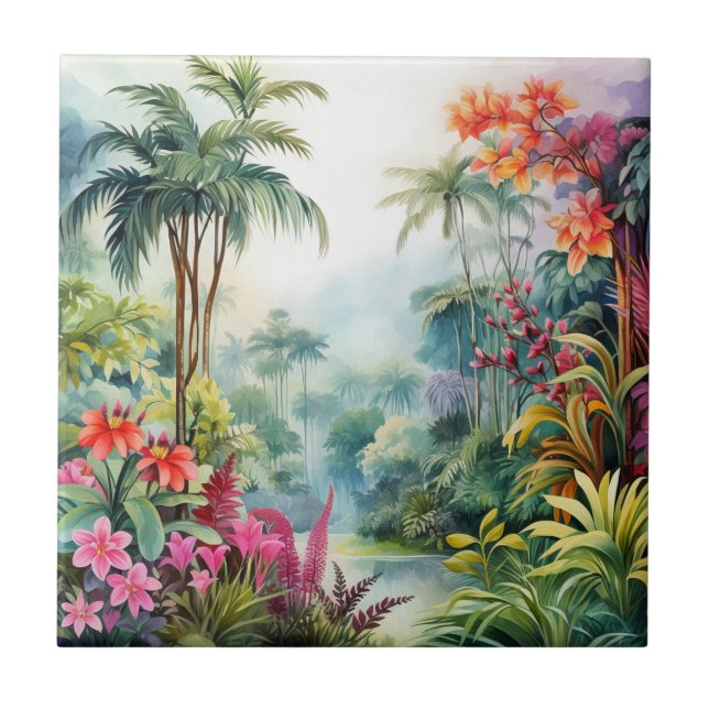 Azulejo Bosque Tropical (Frente)