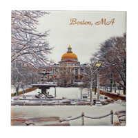 Boston State House en invierno