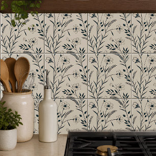 Azulejo Botánico Boho Neutral