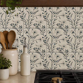 Azulejo Botánico Boho Neutral