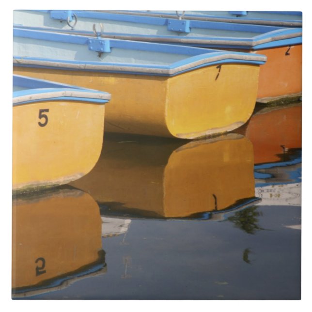 Azulejo Botes de fila Henley-on-Thames en el río Támesis, (Frente)