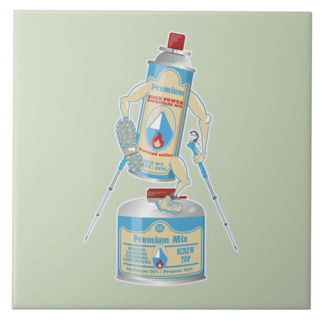 Azulejo Botes de gas para la cocina del campamento excursi (Frente)