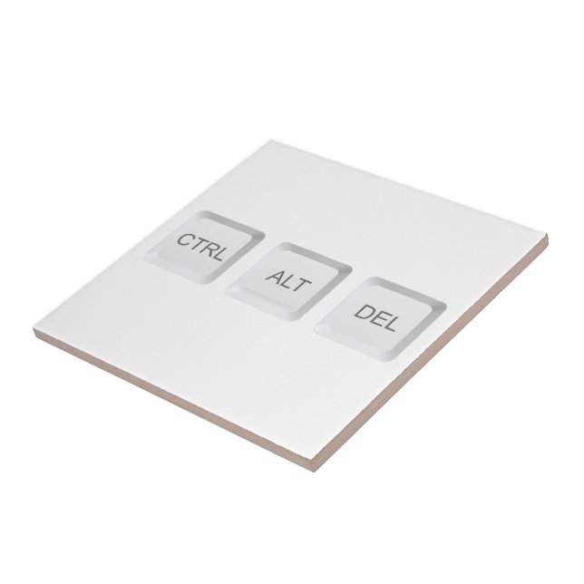 Azulejo botón CTRL ALT DEL teclado del equipo de SlipperyJ (Lado)