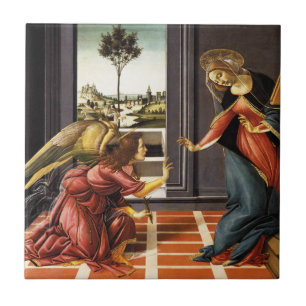 Azulejo Botticelli Anunciación Tile