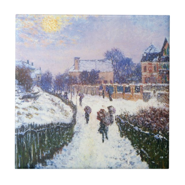 Azulejo Boulevard Saint Denis Argenteuil por Claude Monet (Frente)