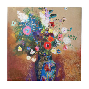 Azulejo Bouquet de flores de Odilon Redon