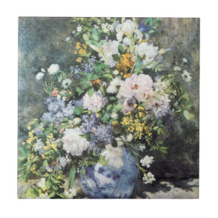 Azulejo Bouquet de primavera de Pierre Renoir, flores de é