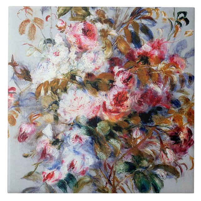 Azulejo Bouquet de Rosas, Renoir (Frente)