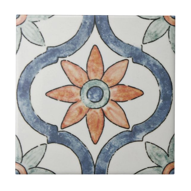 Azulejo Bourges Arco Cerámica Tile Muro (Frente)