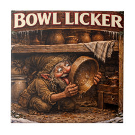 Azulejo Bowl Licker Icelandic Yule Lad