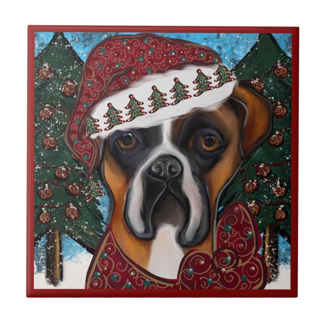 Azulejo Boxer Dog (Frente)